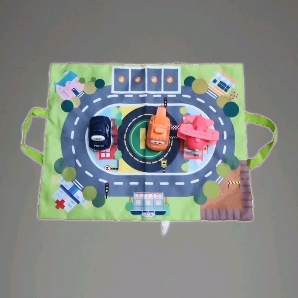 Big Cartoon Truck Car Toys for 1 Year Old Boy with Playmat/Storage Bag